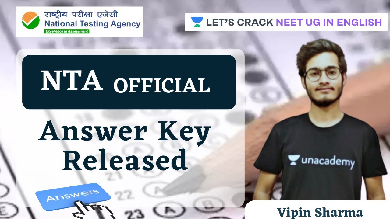 NTA Official Answer Key Released | NEET UG 2020 | Vipin Sharma