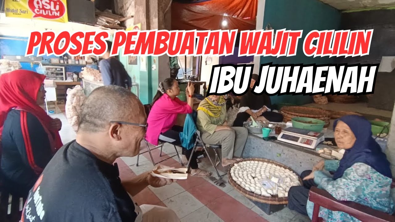 Proses pembuatan wajit Cililin Ibu Juhaenah
