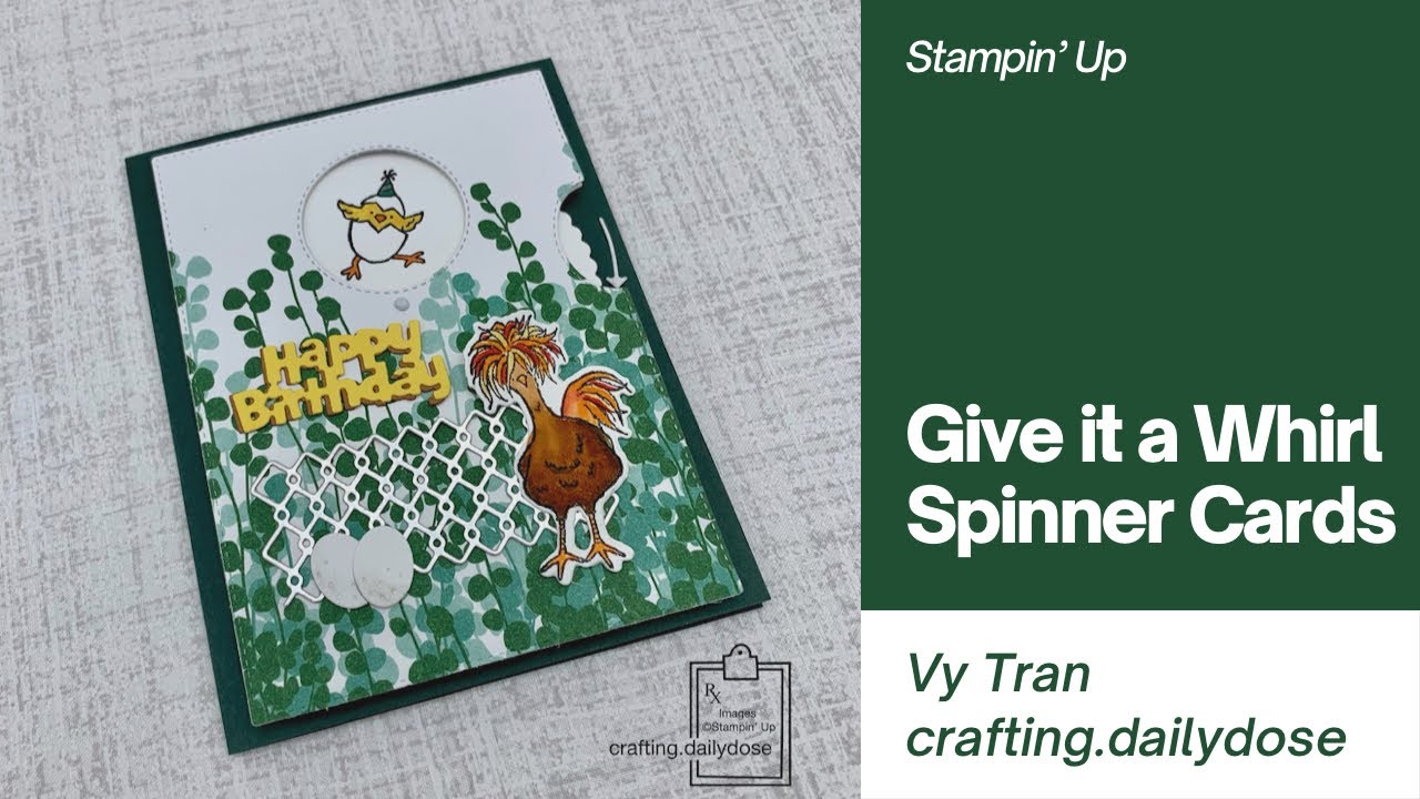 Introduction to Stampin Up Give it a Whirl die