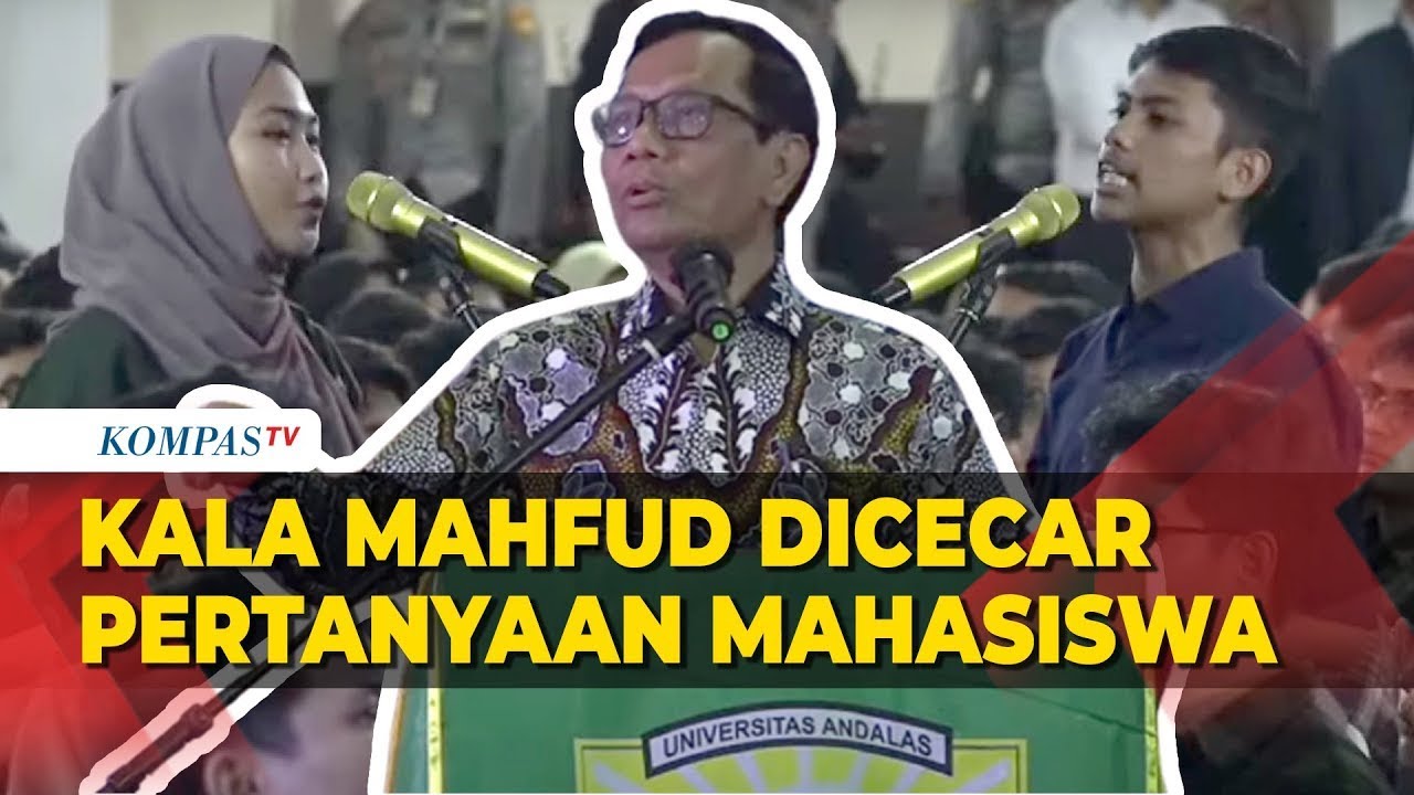 Mahfud MD Dicecar Ragam Pertanyaan Mahasiswa Universitas Andalas saat Isi Kuliah Umum