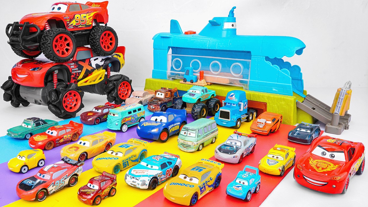 Disney Pixar Cars Unboxing Review | Lightning MCqueen & Disney Cars Color Change Submarine Car Wash