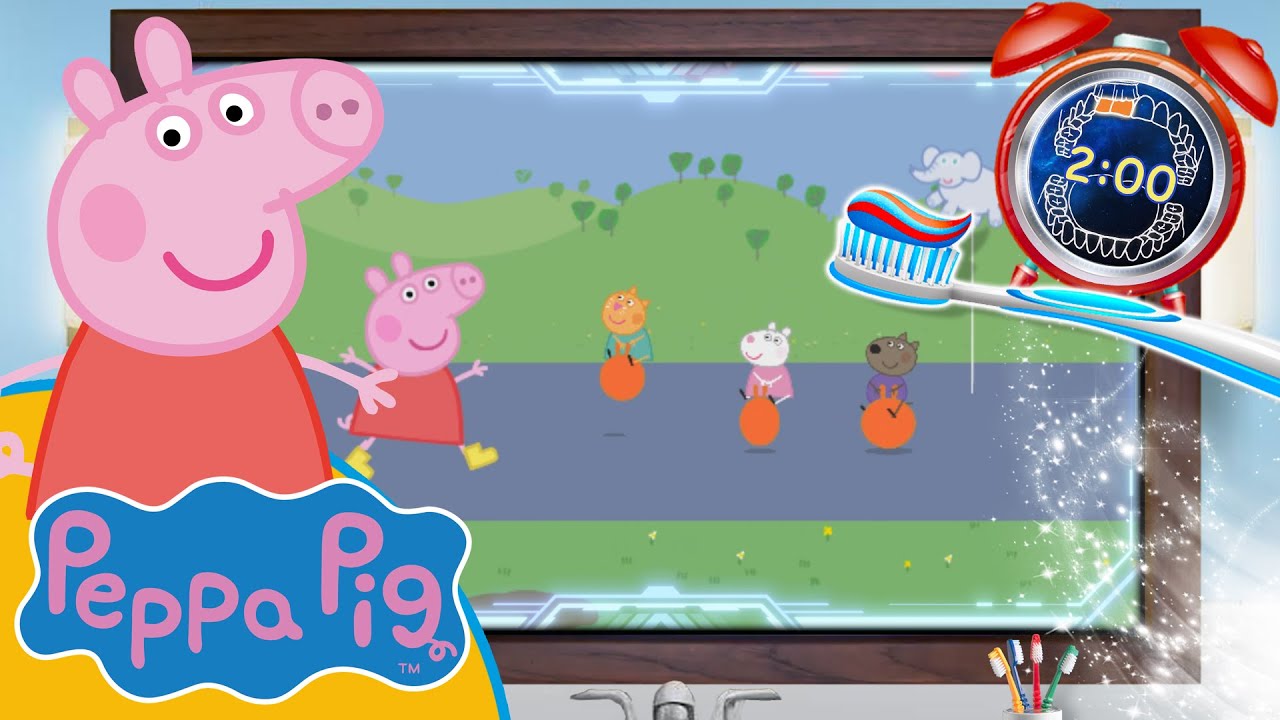 New Peppa Pig Muddy Puddle Race 2 Minute Toothbrush timer