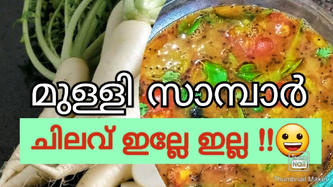 RADISH SAMBAR /മുള്ളി സാംബാർ /How to prepare easy Sambar in Home/Tamilnadu Mullanki Sambar