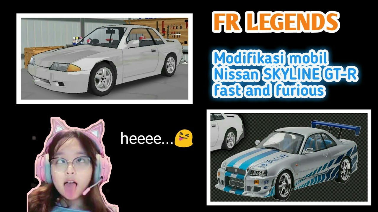 Modifikasi mobil NISSAN SKYLINE GT-R di FR LEGENDS