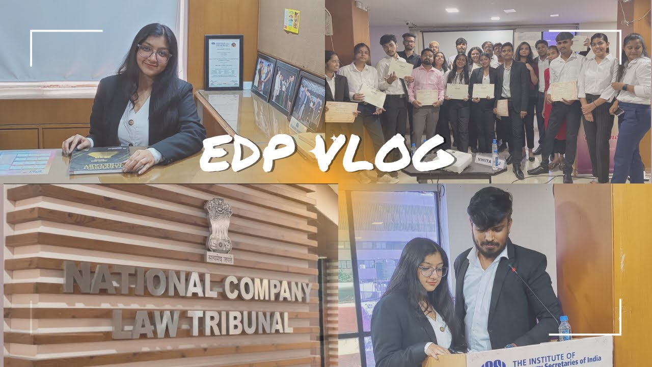 EDP VLOG : The best days of cs journey . Visit to nclt ; conference & more ♥️