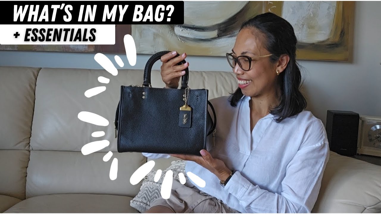 WHAT'S IN MY BAG? 🤭 + ESSENTIALS | COACH ROGUE 25 | #whatsinmybag #wimb #coach #coachnewyork