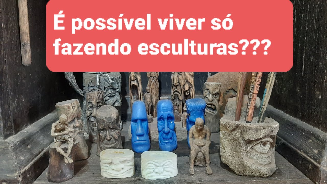 É possível viver fazendo só esculturas??#escultura #arte #modelagem #argila 