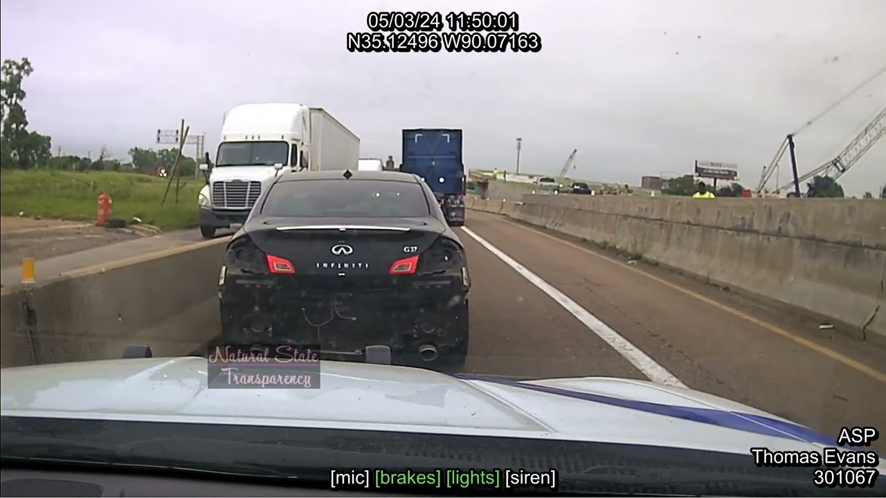 Ограбление/Преследование с применением огнестрельного оружия/TVI I-55 Западный Мемфис, штат Аркан...