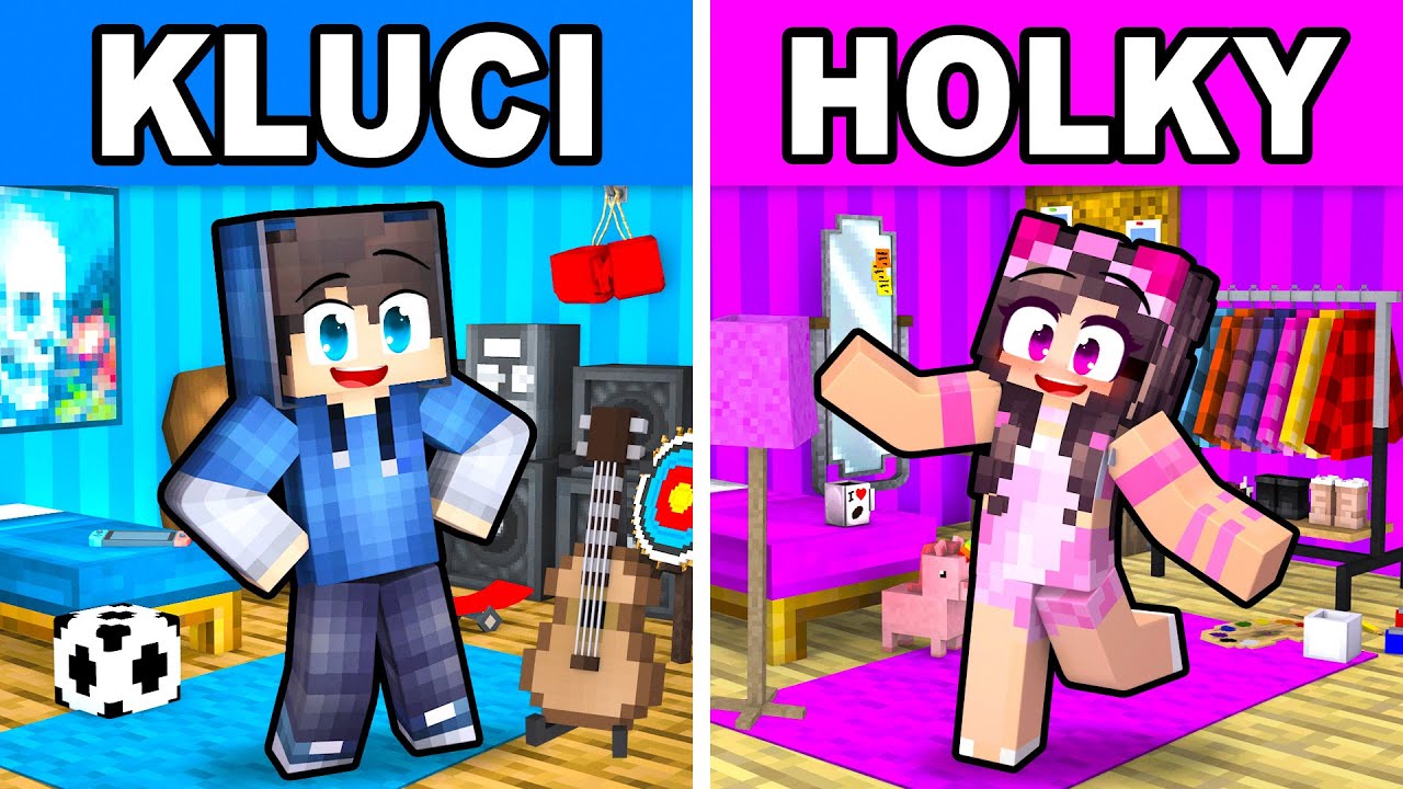 KLUCI vs HOLKY v Minecraftu!