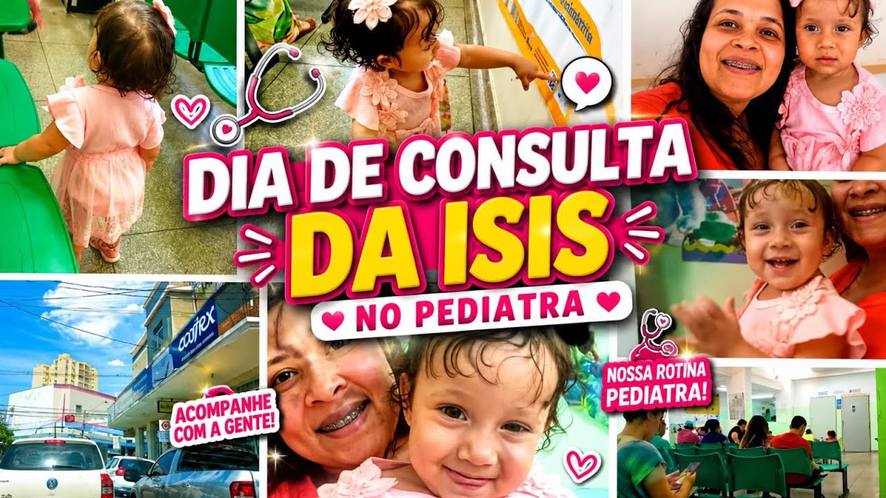 Rotina de mãe, levei a Isis por pediatra 💜🫶🏻