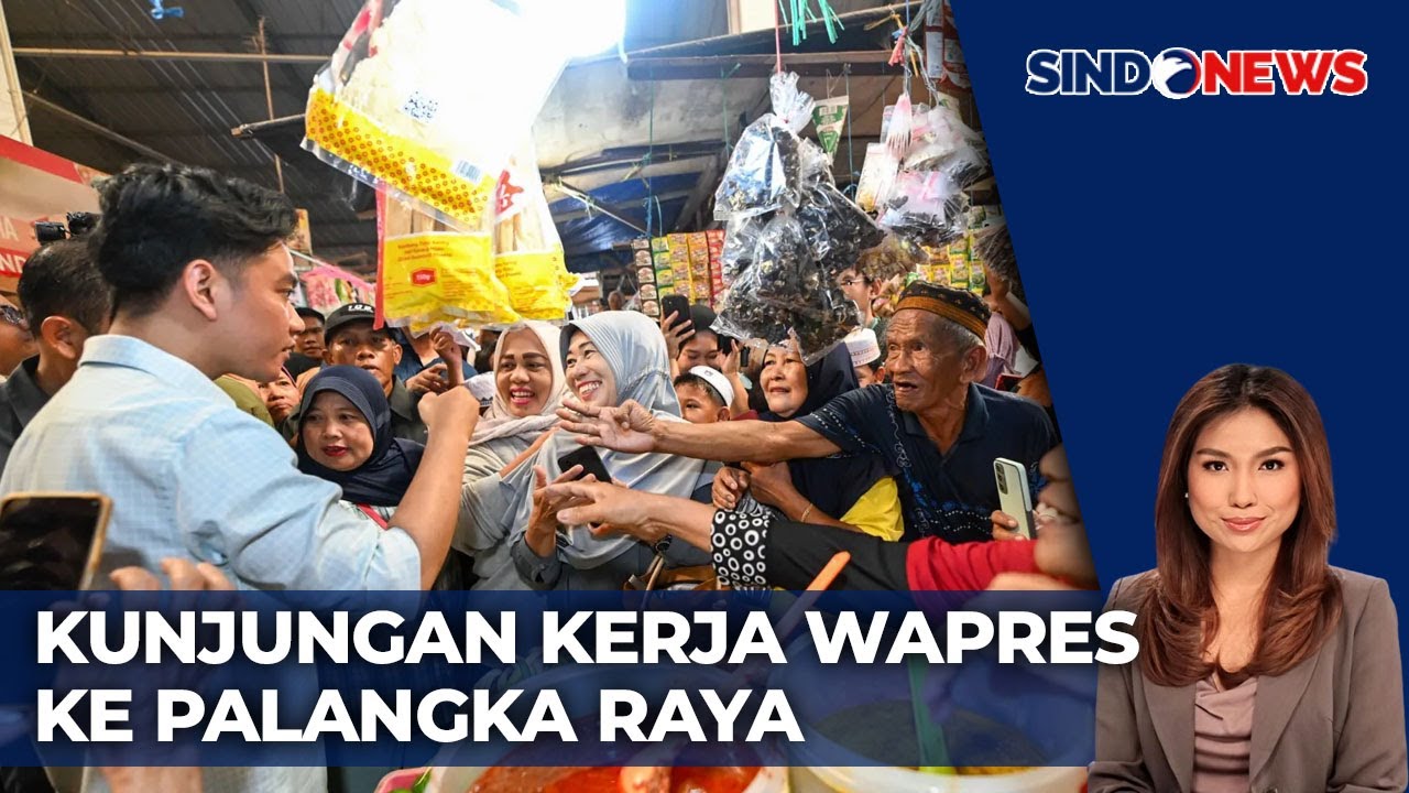 Wapres Gibran Rakabuming Kunjungi Pasar Tradisional Kahayan, Kalimantan Tengah - Sindo Malam 04/11
