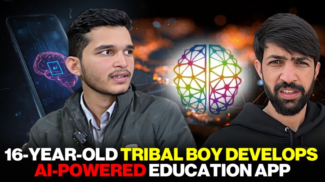 16-year-old tribal boy Imran Choudhary ne AI education app bana kar mai history create kar di.”