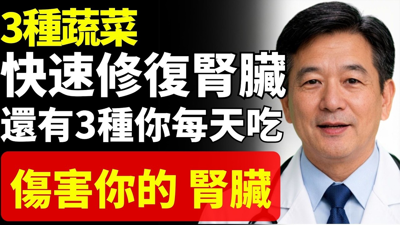 3種蔬菜快速修復腎臟，另3種卻每天悄悄傷害你的腎