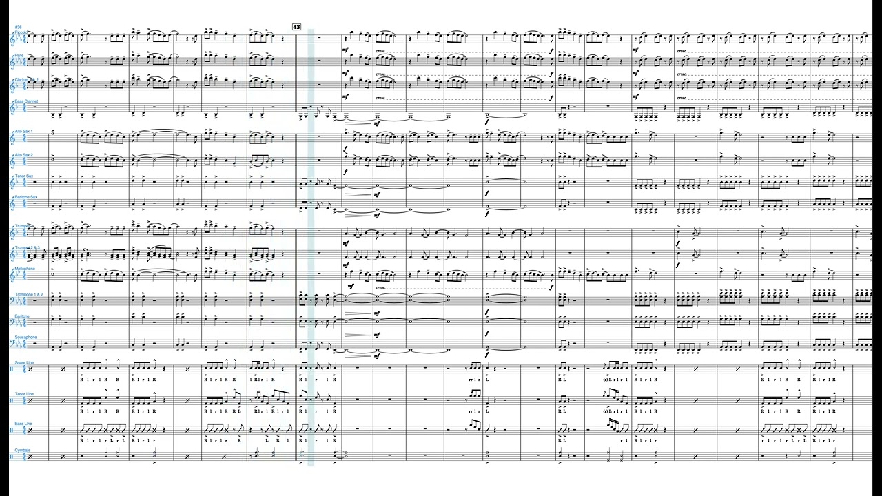 SUGAR, WE'RE GOIN' DOWN - Marching Band Arrangement