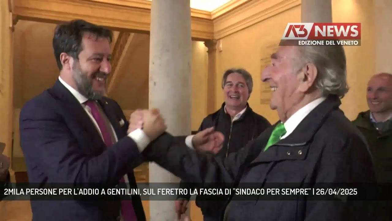 2MILA PERSONE PER L'ADDIO A GENTILINI, SUL FERETRO LA FASCIA DI ''SINDACO PER SEMPRE'' | 26/04/2025