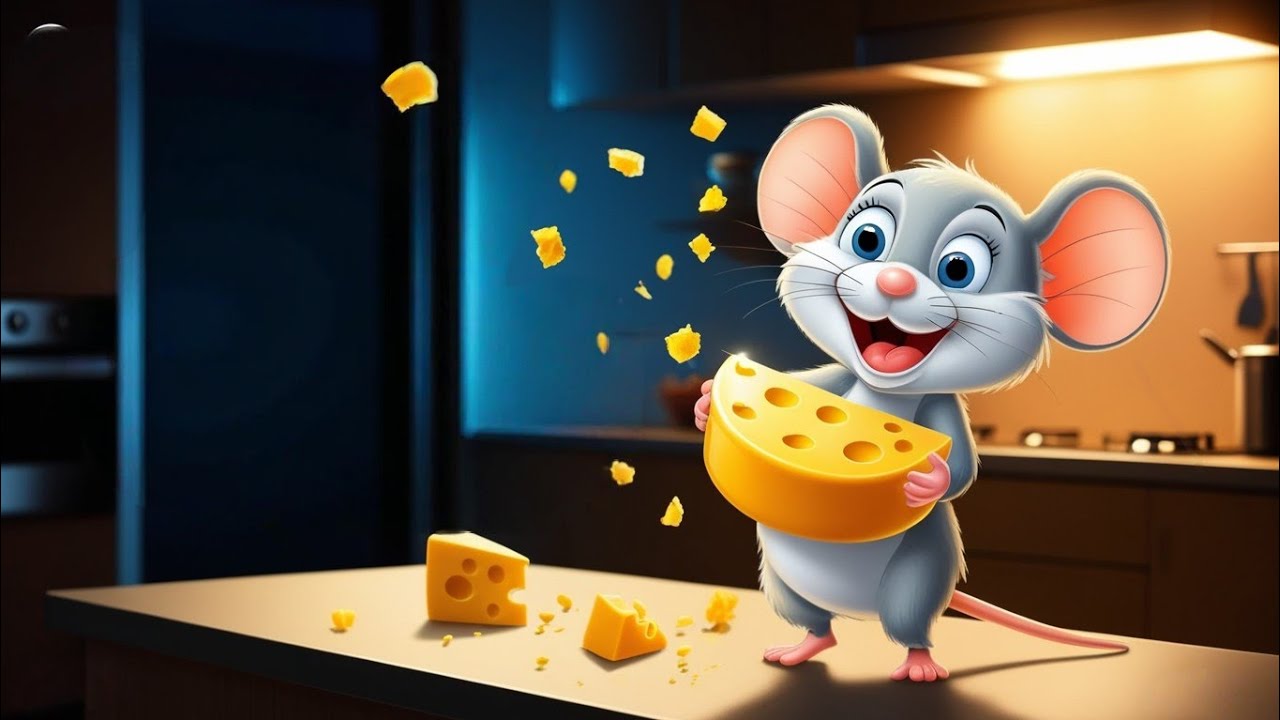चूहे मियाँ | Chuhe Miyan Rhyme | Hindi Kids Poem | Mouse Cartoon Song for Children 🐭