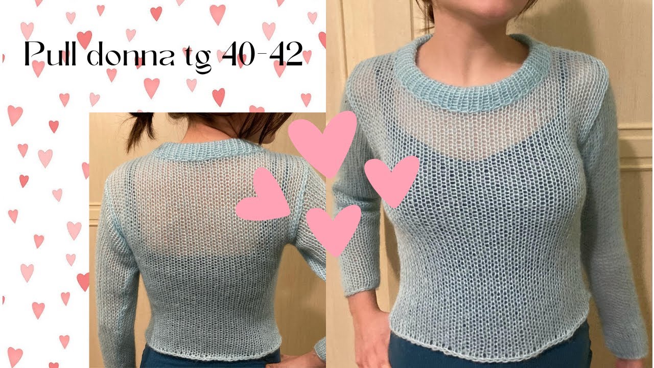 Pull donna tg 40/42 Prym Maxi Knitting Tutorial