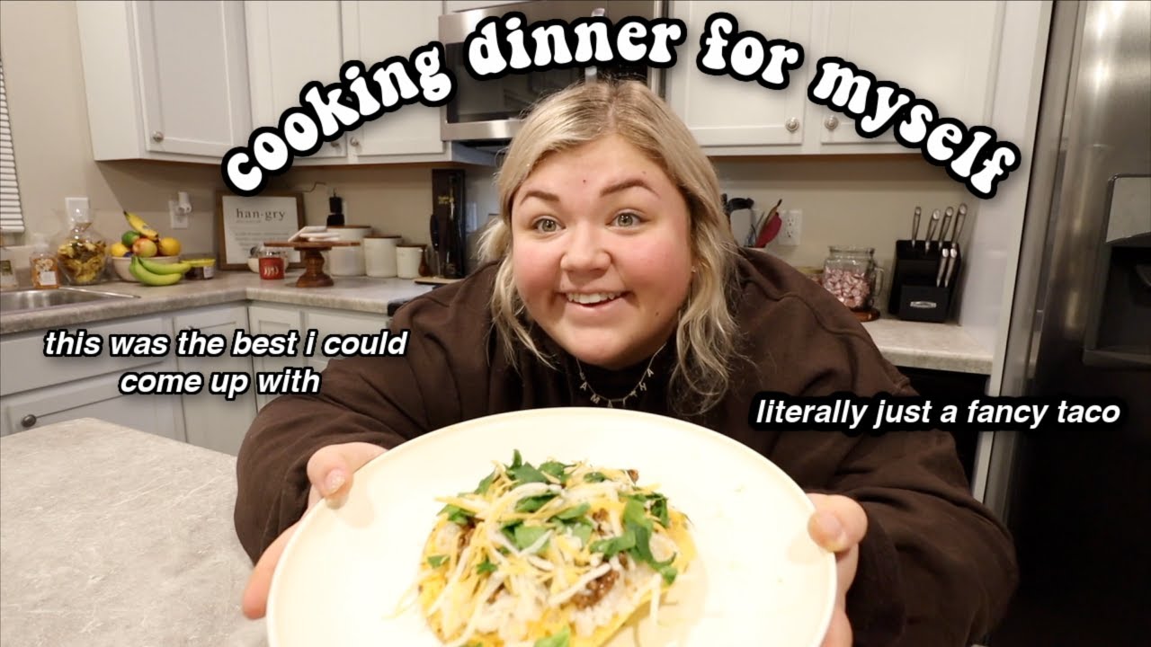 I MADE MYSELF DINNER *bc I'm alone and have no one to cook for*