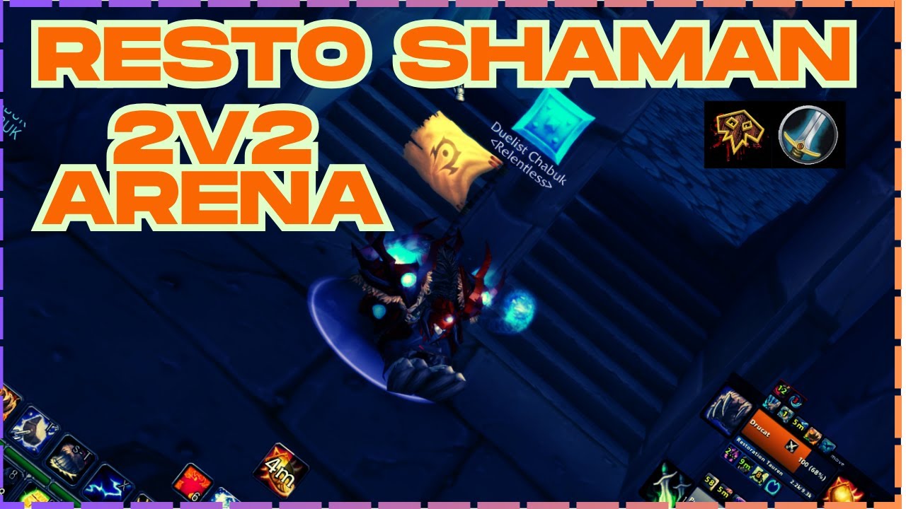 2400 Resto Shaman Warrior 2v2 Arena TBC PvP Games - NO COMMS