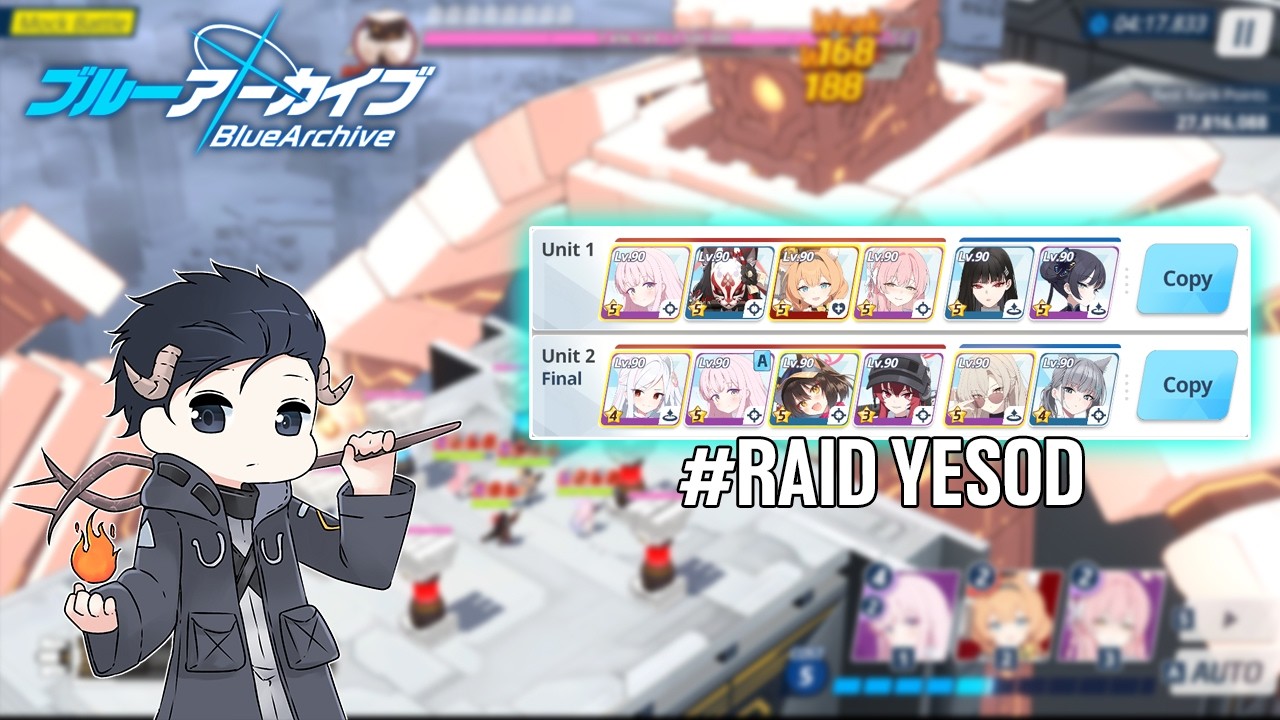 Kelarin Raid Yesod + Tips Dalam Game || BLUE ARCHIVE INDONESIA
