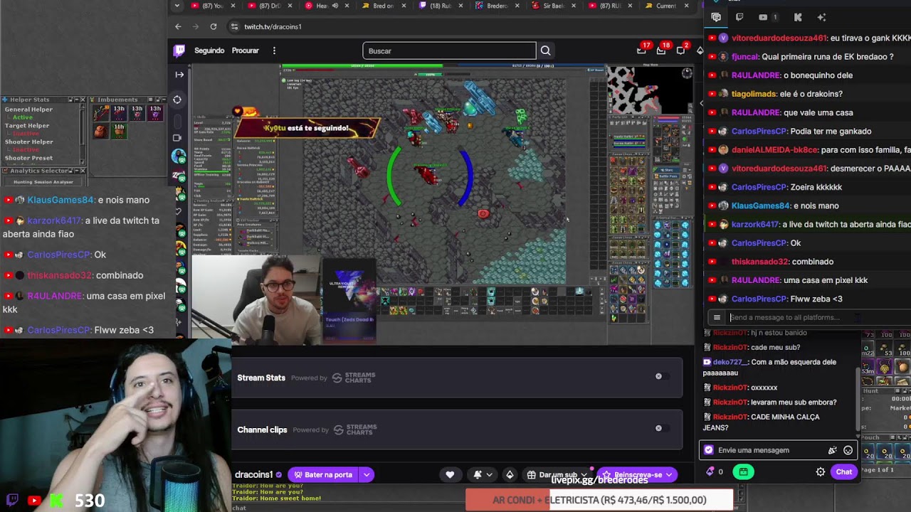 RP RUSH 700!! WZ 123456 as 21:30 !Balanceamento !CAIXINHA !RUBINOT !DRACOINS