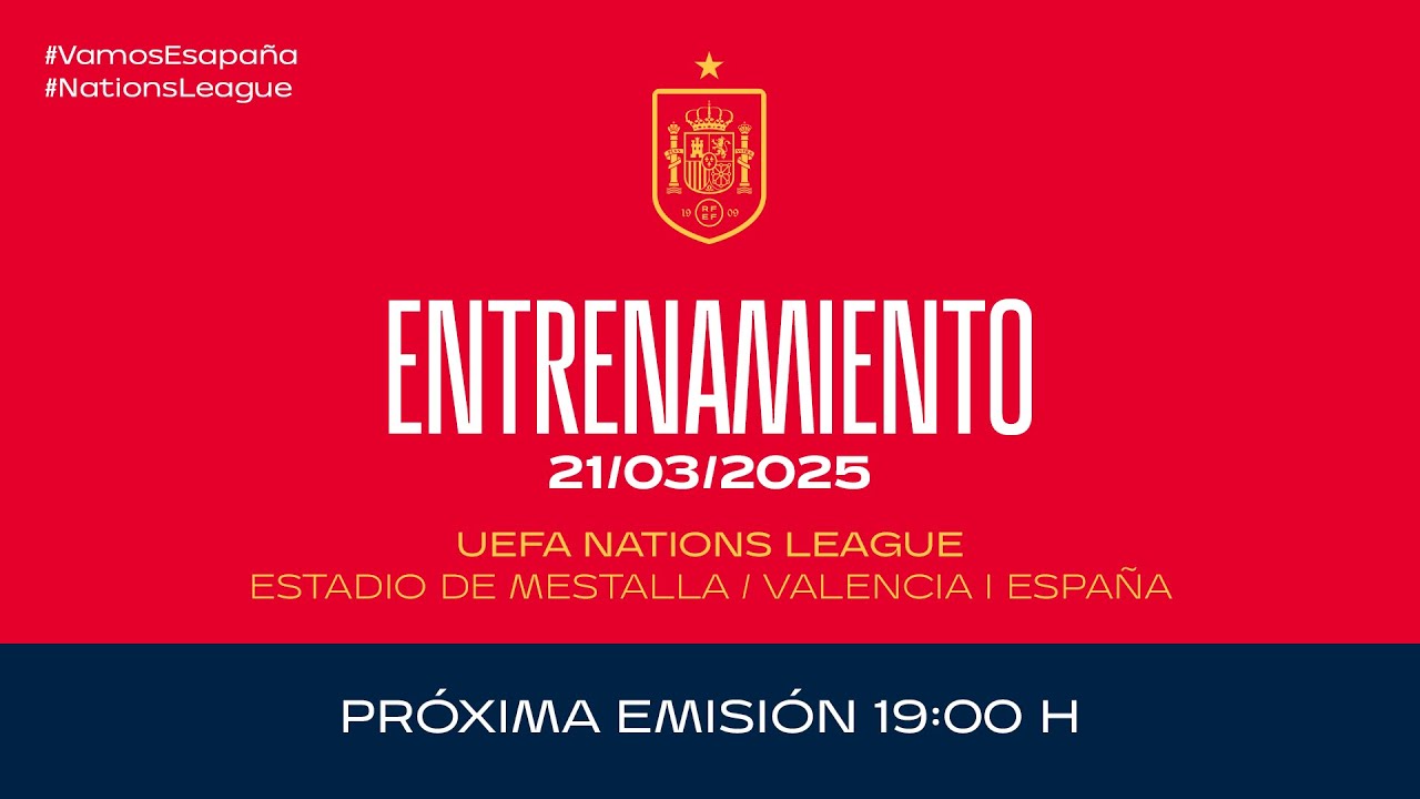 Entrenamiento oficial previo al España – Países Bajos | #NationsLeague | 🔴 SEFUTBOL