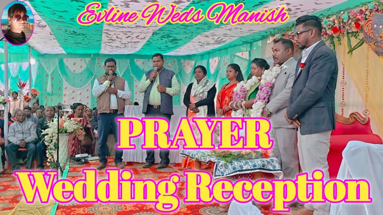 Wedding Reception ✝️ Manish Weds Evline ✝️ Prayer P Guria #viral #reception #video @pguriavlog 