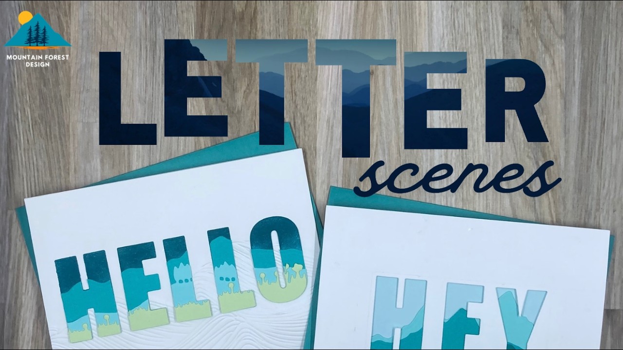 Letter Die Cut Scene Cards