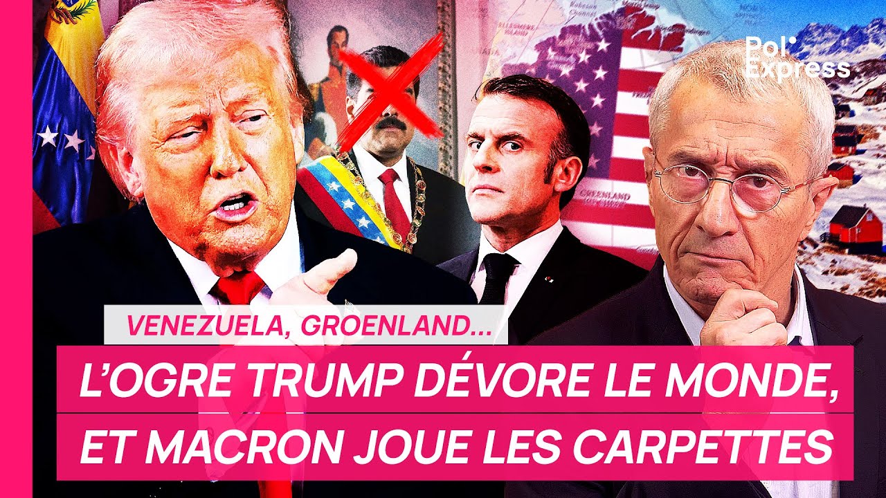 Venezuela, Groenland... L'OGRE TRUMP D&Eacute;VORE LE MONDE, ET MACRON JOUE LES CARPETTES