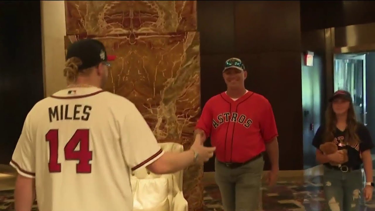 Father and daughter meet braves fan who bough their tickets to Game 6