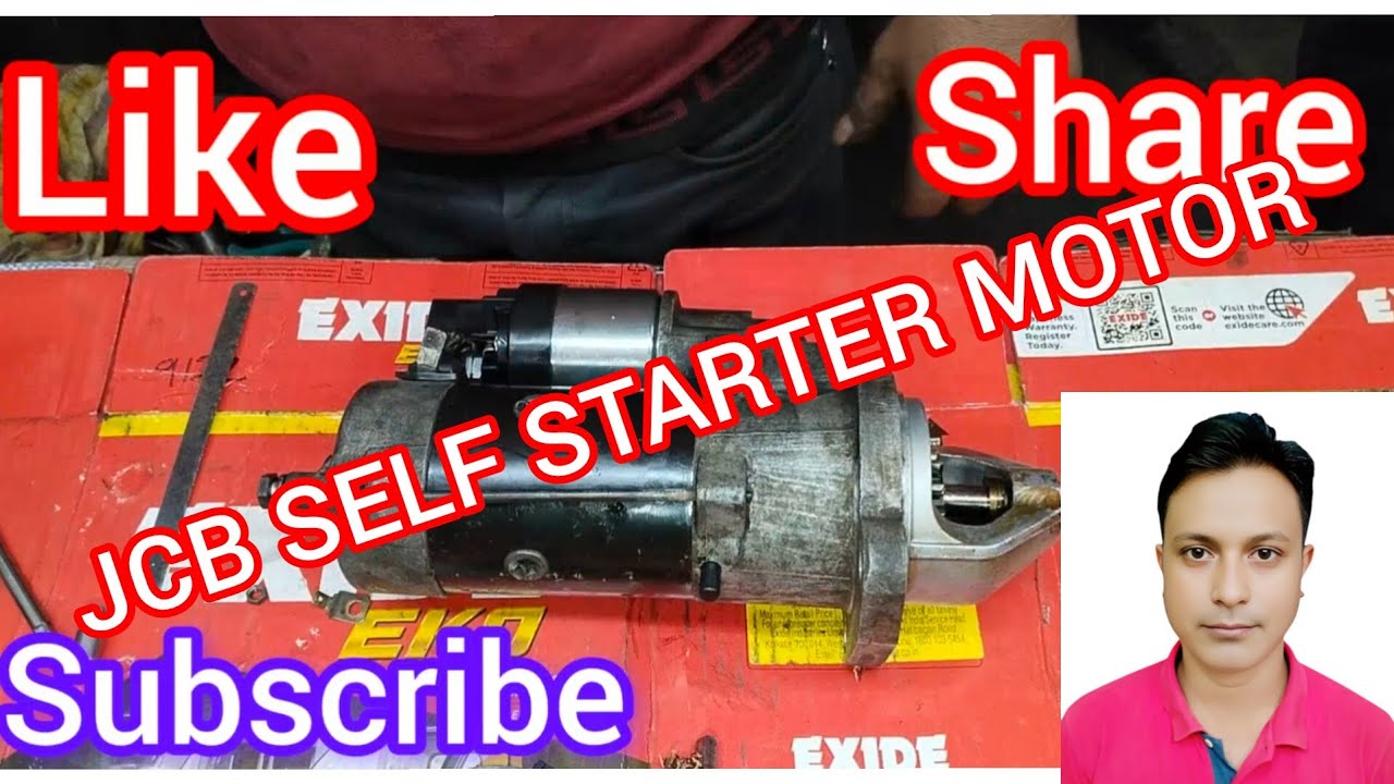 JCB self starter motor fault and repairing #YouTube#automobile#carservice#selfstarter motor