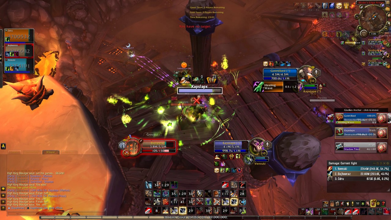 Bajheera - NASTY ARMS/ARCANE BURST SWAP FINISHER - WoW Legion 7.2 Warrior PvP