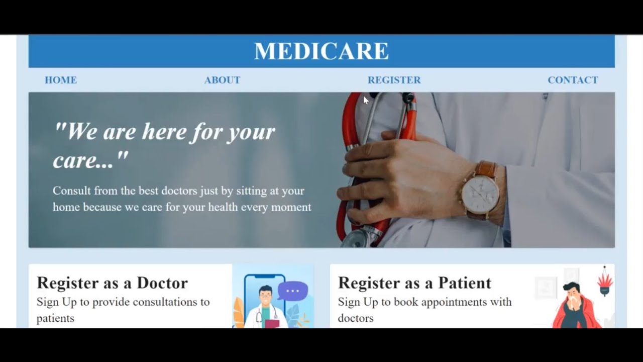 Online Medical Consultation Website | React | NodeJS | Firebase | WebRTC