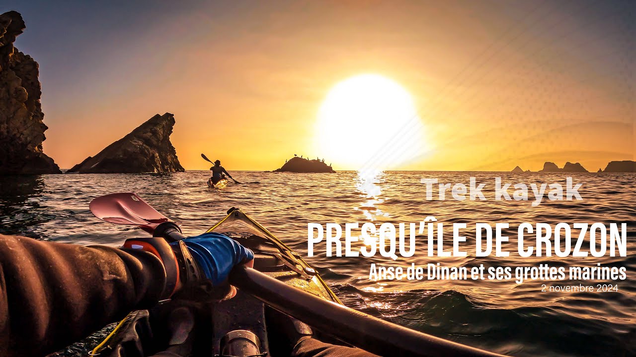 Bretagne| La Presqu'île de Crozon en kayak: L’Anse de Dinan et ses grottes | #kayak #bretagne #asmr