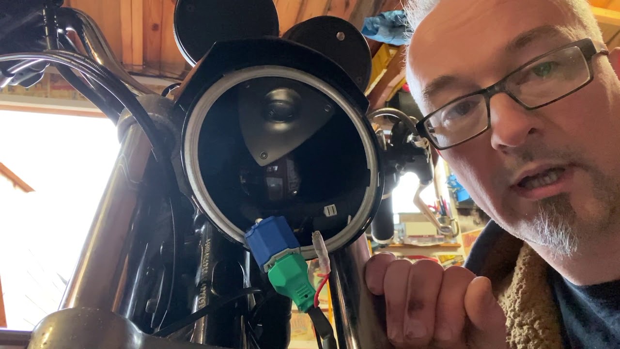 LED Headlight swap on 2010 Harley Davidson Sportster 883R