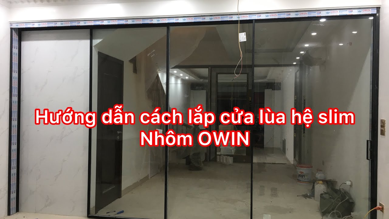 Hướng dẫn cách lắp cửa lùa 3 cánh hệ slim cực kỳ đơn giản 100% làm được ||Bán Buôn Bán Lẻ thành Phẩm
