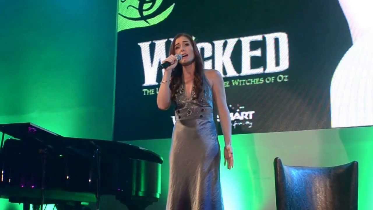 Jemma Rix performs 'Defying Gravity' in the WICKED Press Conference in Manila