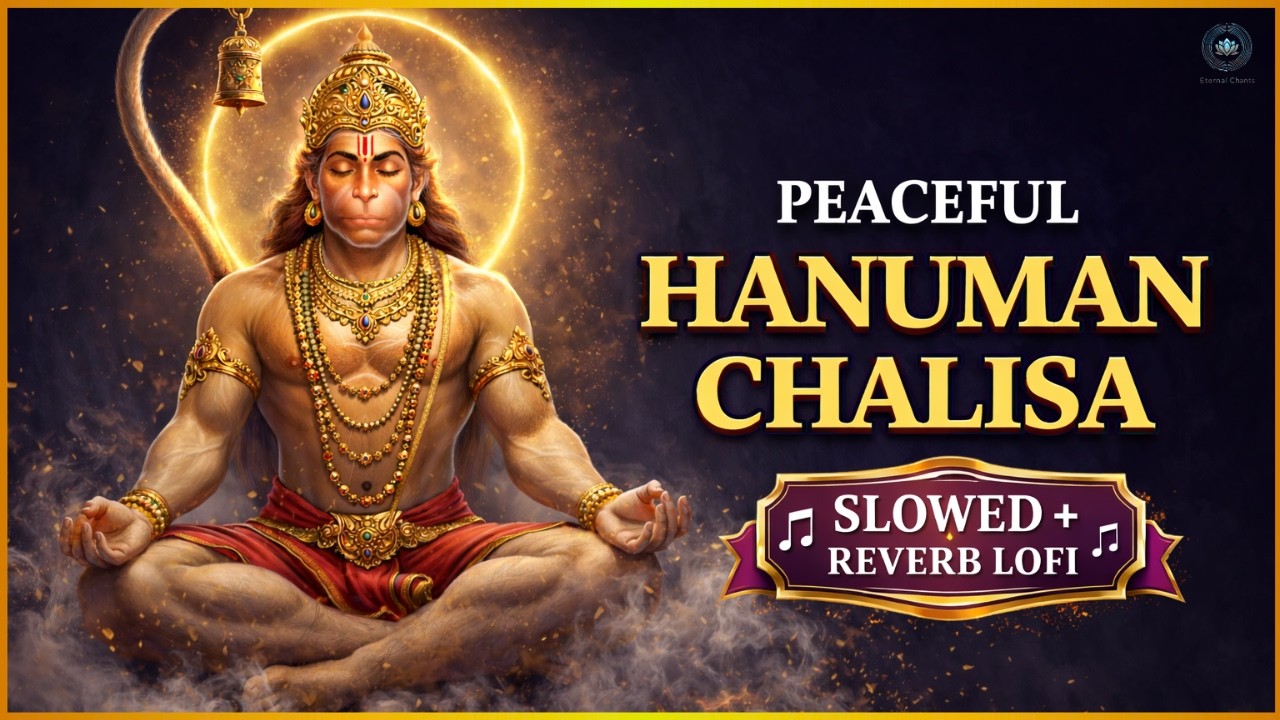 हनुमान चालीसा | Hanuman Chalisa Lofi (Slowed + Reverb) 🎧 For Focus, Study & Work