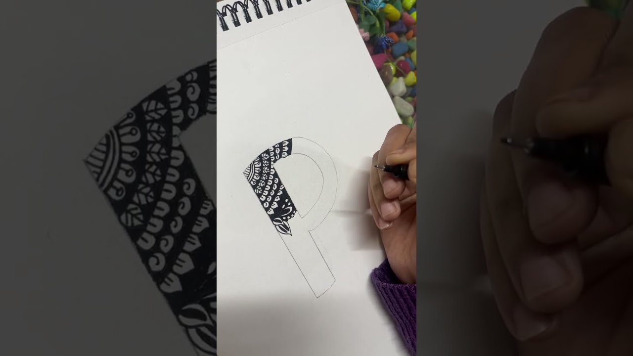 Full video - letter B - Mandala art - SwarnimaART💚 is live #fyp 