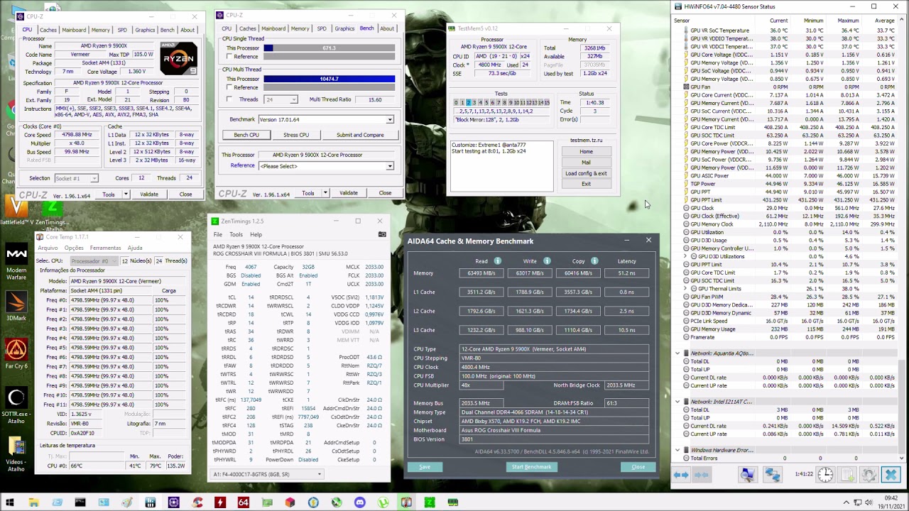 Ryzen 5900x Agressive Memory Test (TM5 EXTREME MODE)