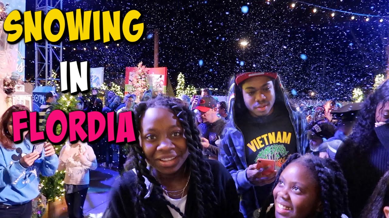 It's Snowing In Florida (Disney Springs) Christmas Tree Trail