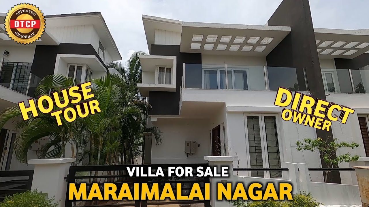 Touring Villa Project in Maraimalai Nagar | 3BHK😍 & 4BHK Villa with Swimming Pool🔥| Direct Owner