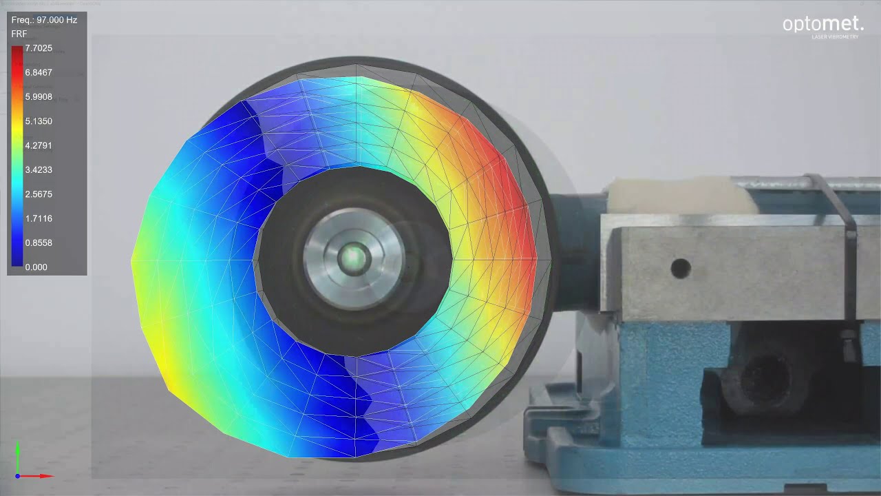 Vibrations of a Rough Rotating Grinding Wheel - Scanning Laser Doppler Vibrometer