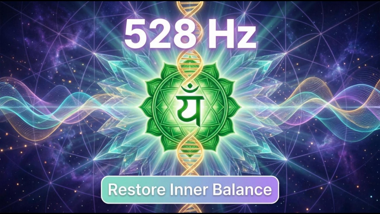528Hz | FULL Body Cell REGENERATION | GOLDEN Chakra Healing | Miracle Tone for DNA Repair