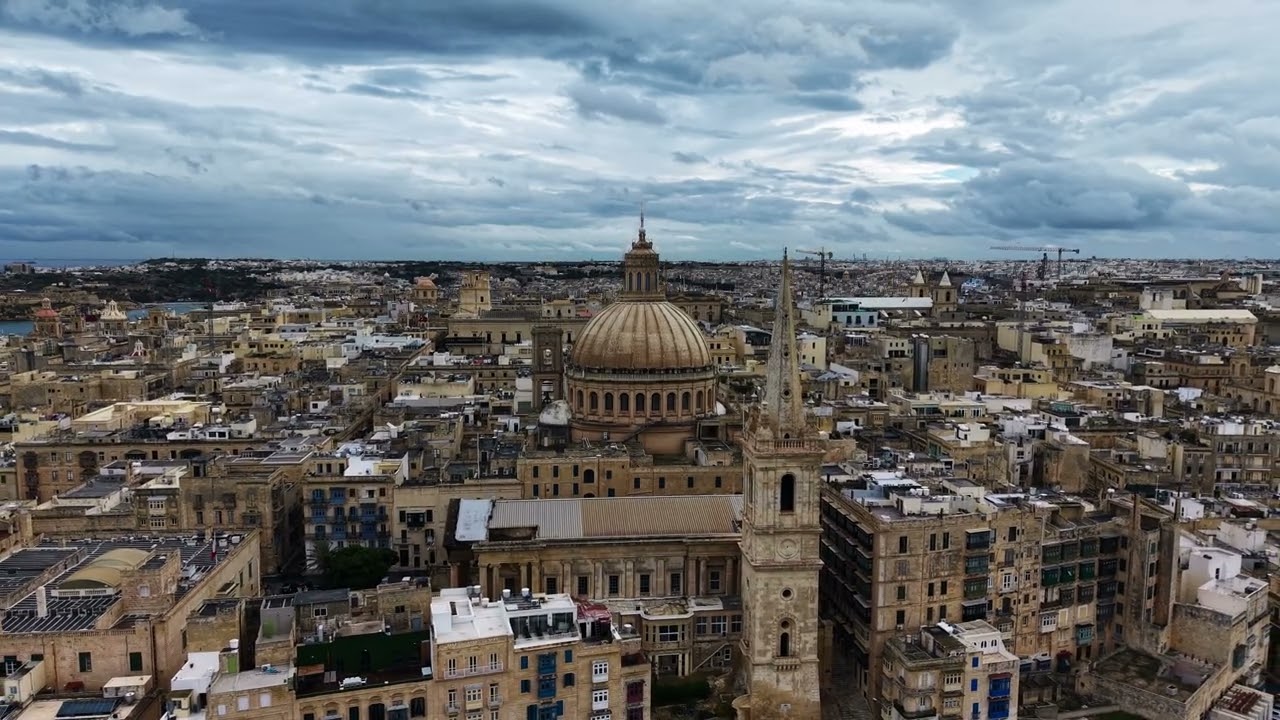 Valletta, Malta, 4k UHD (and Fort Manoel)
