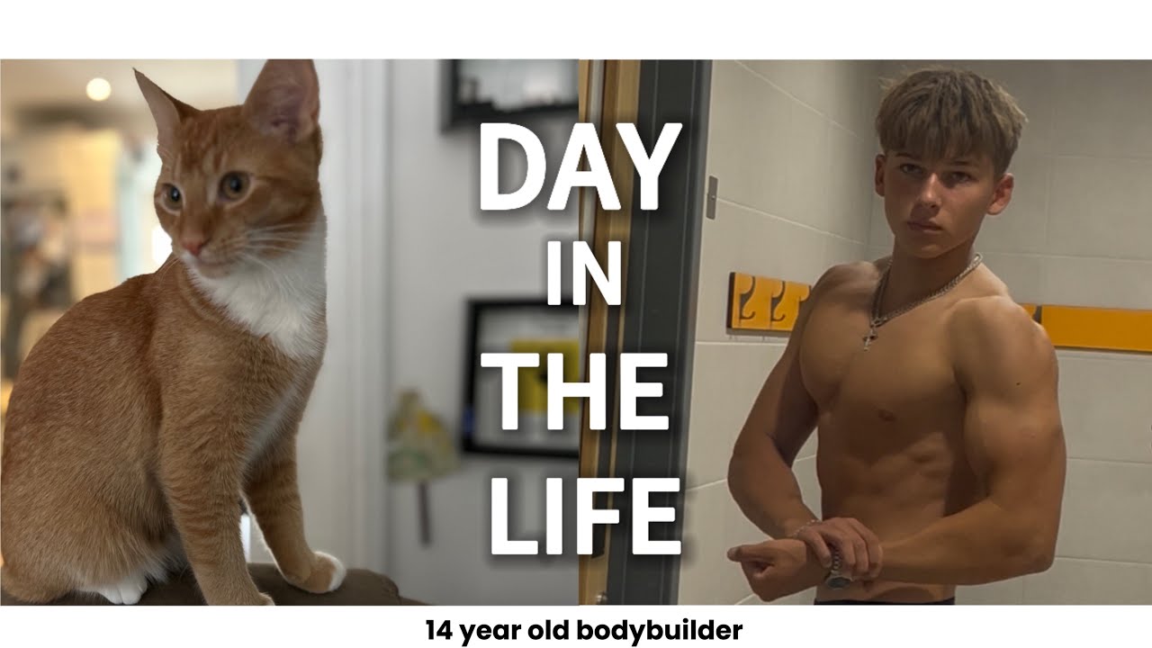 День из жизни 14-летнего бодибилдера 💪