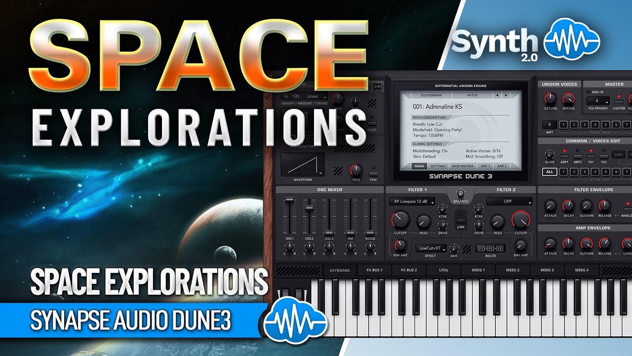 SYNAPSE AUDIO DUNE 3 ♫ 50 Custom Patches ► Space Explorations Sound Bank