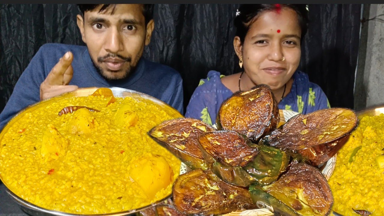 New Eating Khichdi & Crispy Begun Bhaja | Bengali Comfort Food 