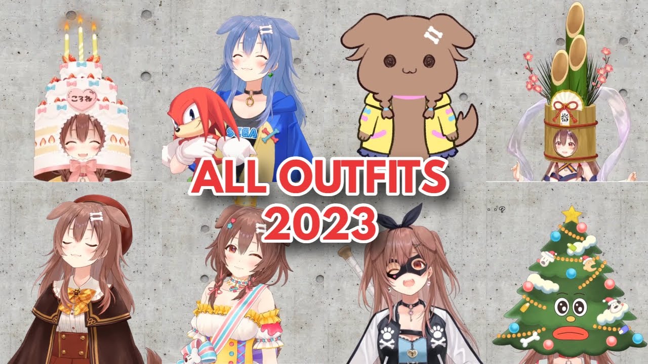 Korone Shows All Of Her Outfits