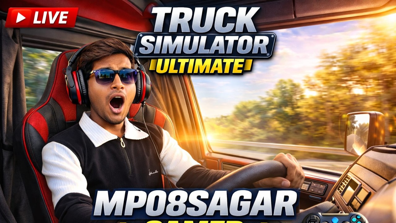 LIVE 🔴 Truck Simulator Ultimate | Heavy Driving Real Physics | MP08SAGAR LIVE | Day Live